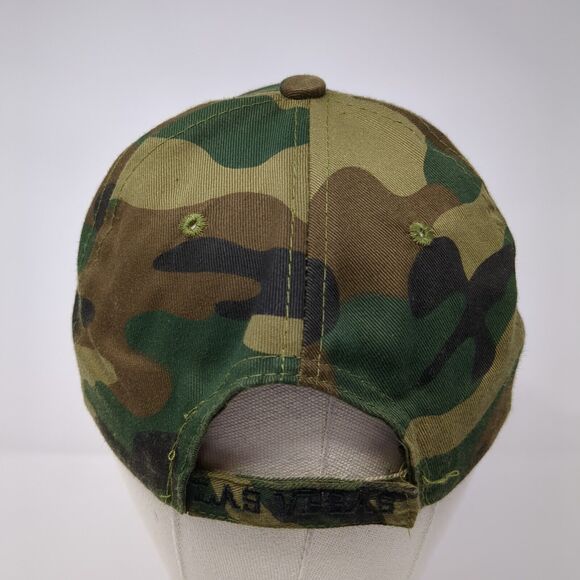 Las Vegas LV Strapback Hat Camouflage OS Adjustable Embroidered Lanza Cotton - Picture 5 of 9